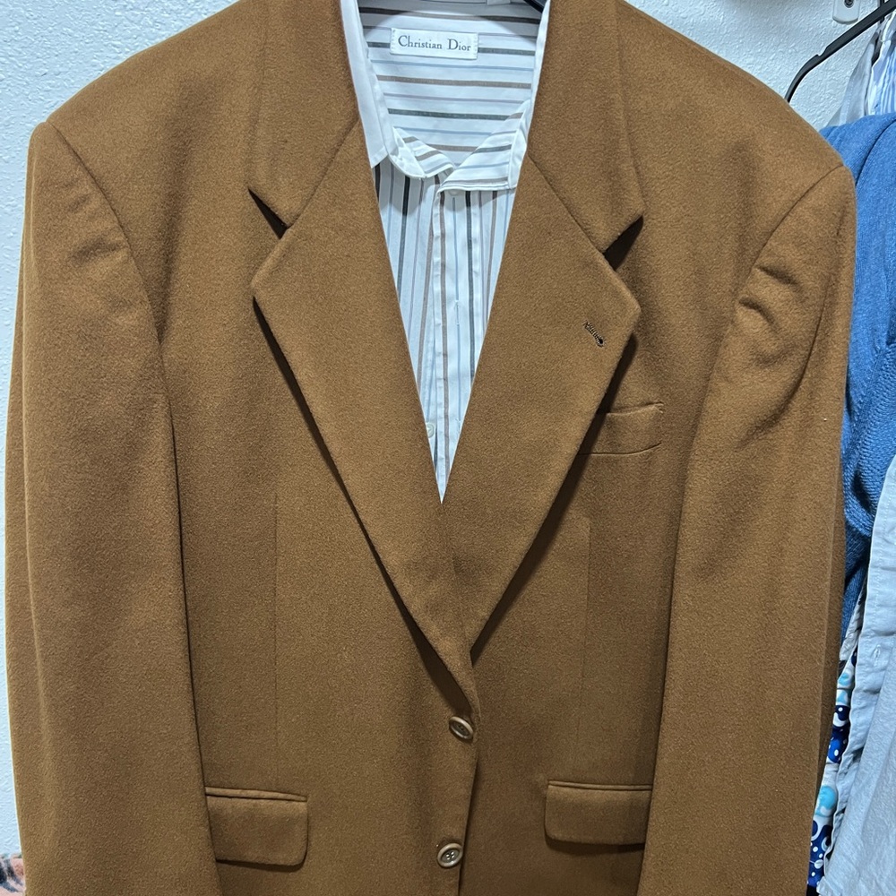Hugo Boss Men's Brown Blazer Jacket & Dior Shirt